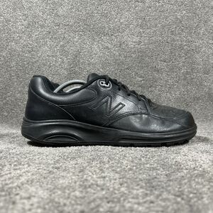 New Balance 674 Mens Size 12 Triple Black Leather Walking USA Made Shoes Used